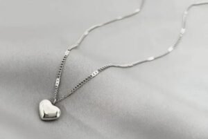Silver Heart Pendant Necklace