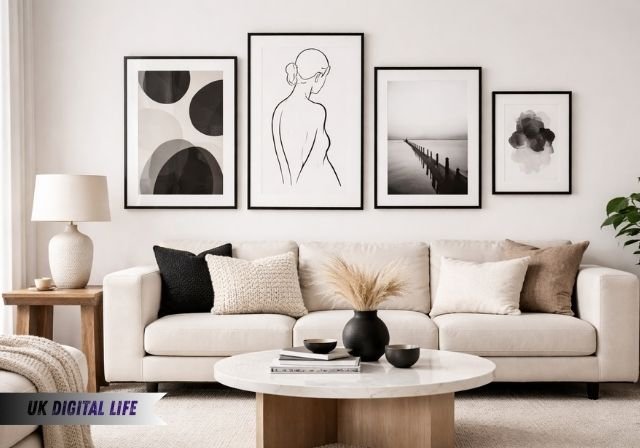 black white wall decor