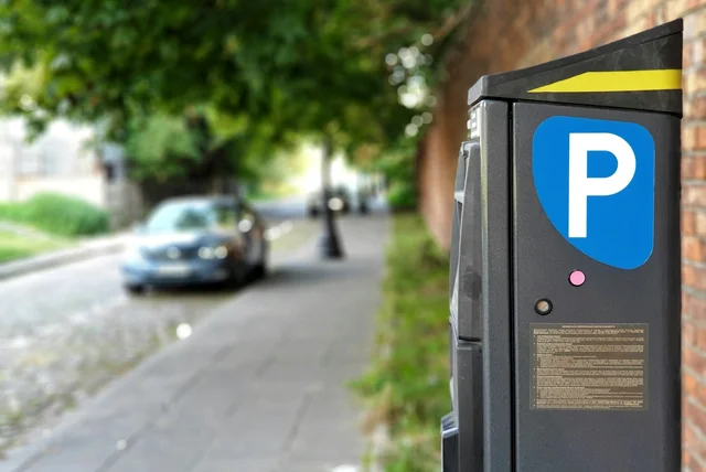 pay and display machine of the kind used in private car parks