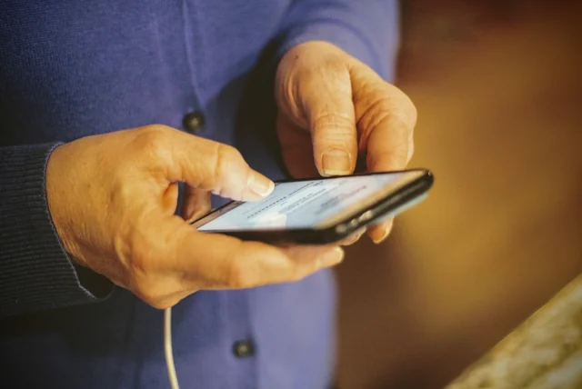 forwarding a fake parking fine text to 7726 on a mobile phone